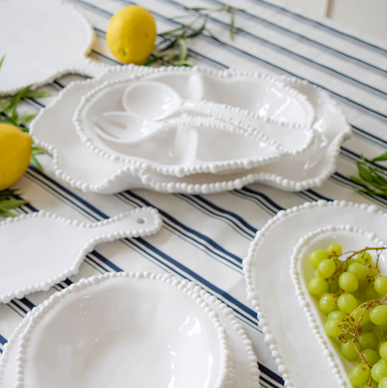 Melamine Pearl Salad Servers + Le Forge