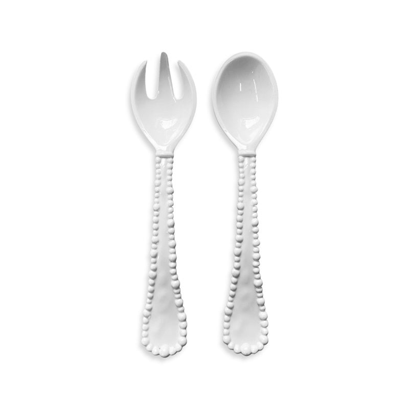 Melamine Pearl Salad Servers - Le Forge