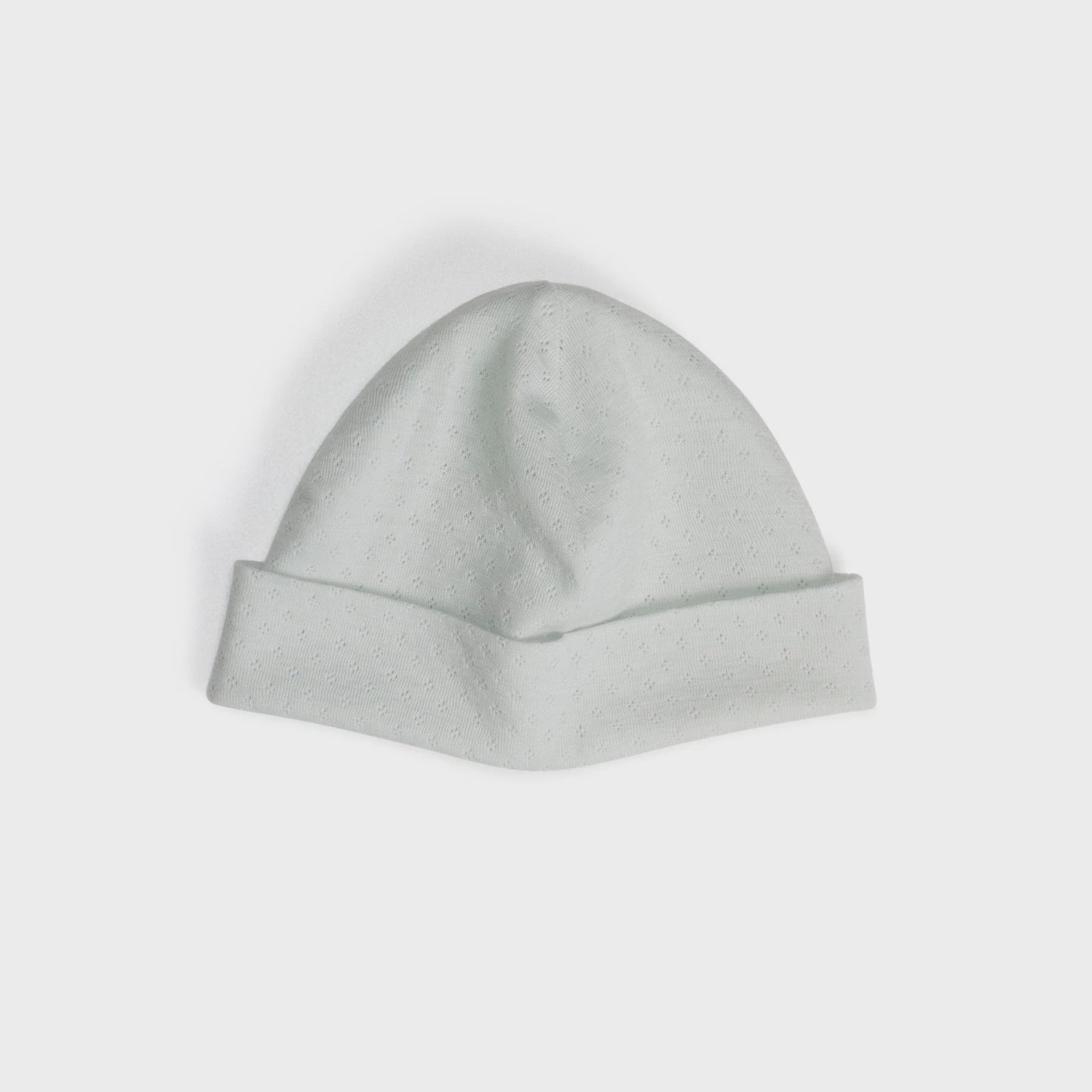 Little Bee by Dimples Merino Beanie - Pointelle - Duck Egg