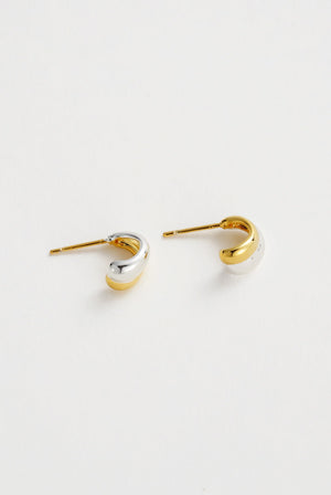 ZAFINO Mia Huggie - Gold/Silver - Mini Huggy