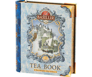 Basilur Tea Book set Mini Tea Book I - Blue Cornflower, Malwa & Jasmine Flower - Floral Black Tea - 5 Pyramid Tea Bags