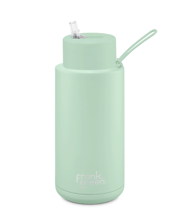 Frank Green Ceramic Reusable Bottle w Straw - 34oz