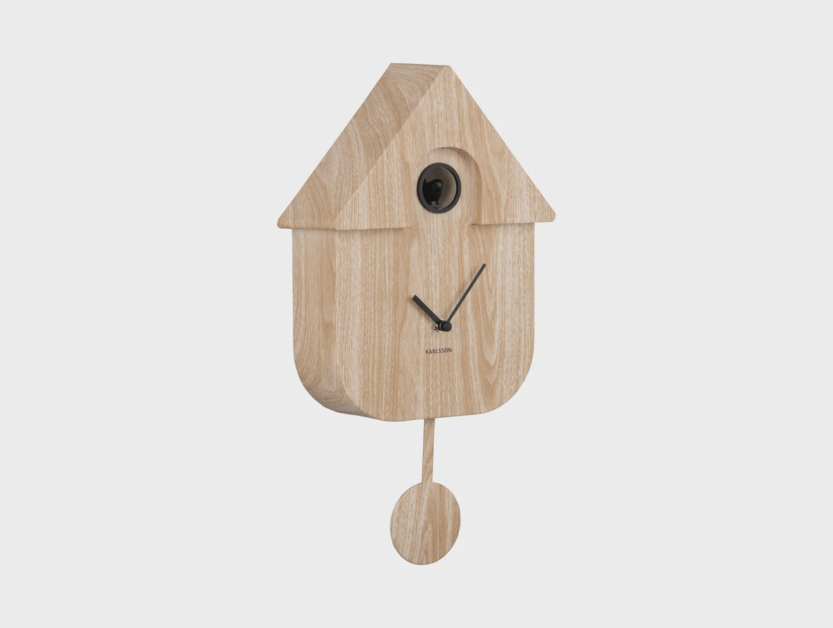 Modern Cuckoo Clock - Light Wood