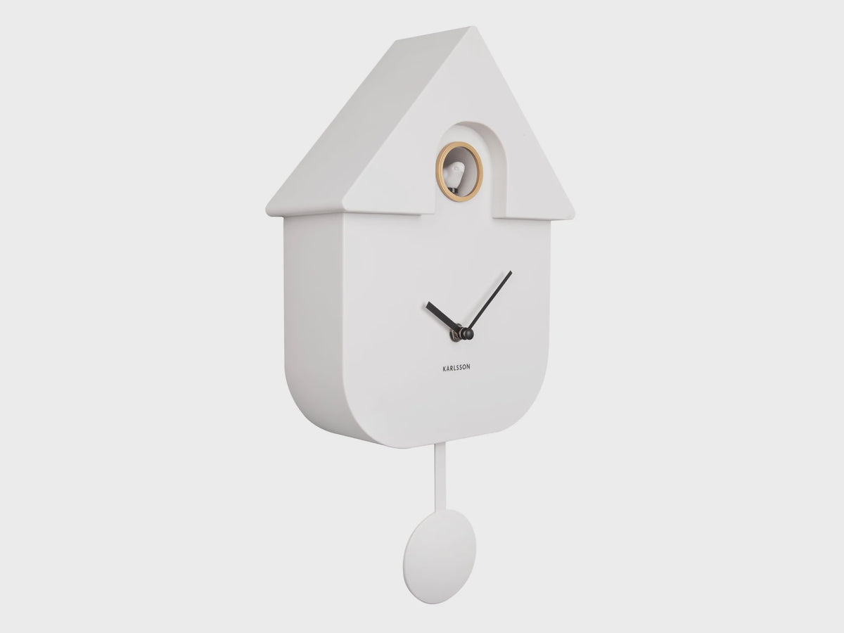 KARLSSON Modern Cuckoo Clock - White