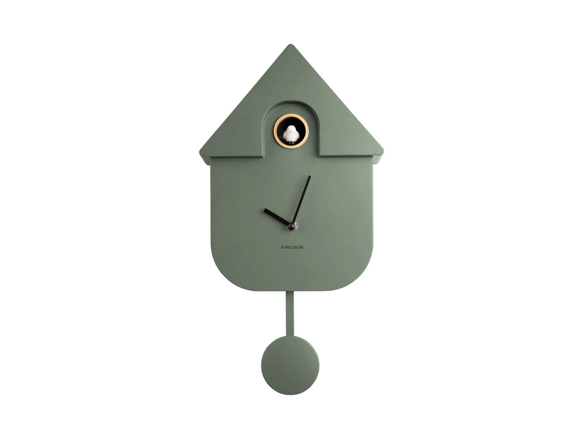 KARLSSON Modern Cuckoo Clock - Jungle Green