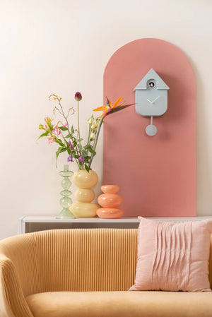 KARLSSON Modern Cuckoo Wall Clock - Soft Blue