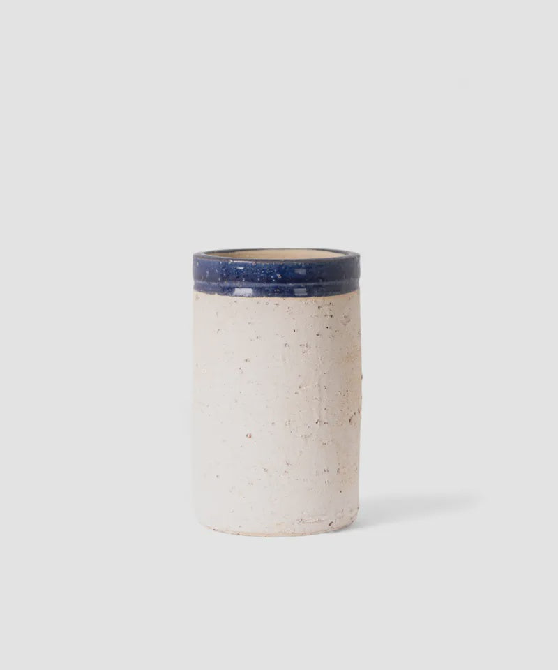 French Country Collections Monte Terracotta Utencil Holder Dark Blue