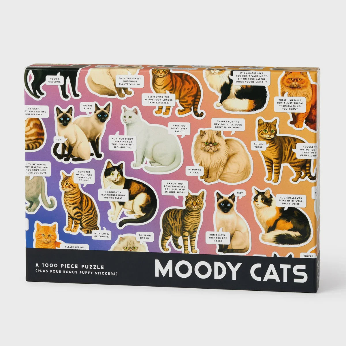 Brass Monkey Moody Cats 1000 Piece Puzzle