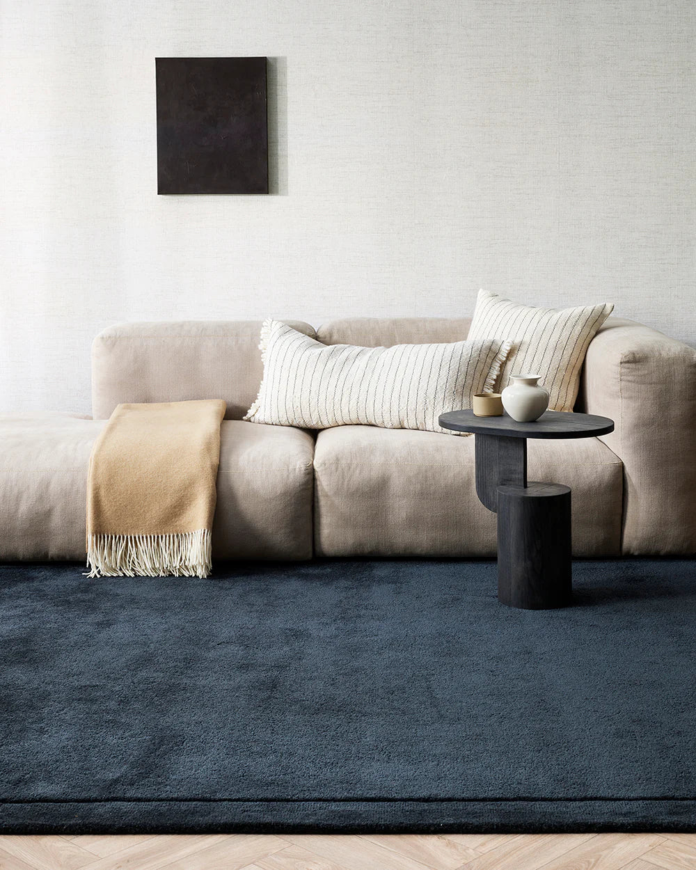 Furtex Baya Mosman Merino Wool Throw 140 x 200cm - Sand