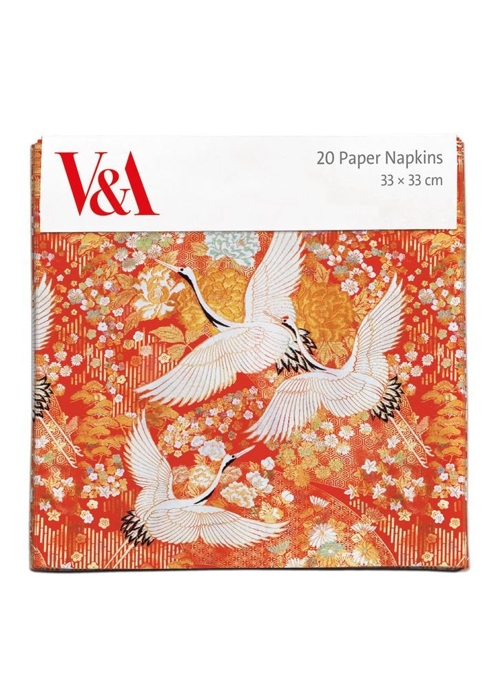 Museums & Galleries - Kimono Cranes 20 Pkt - Paper Napkins