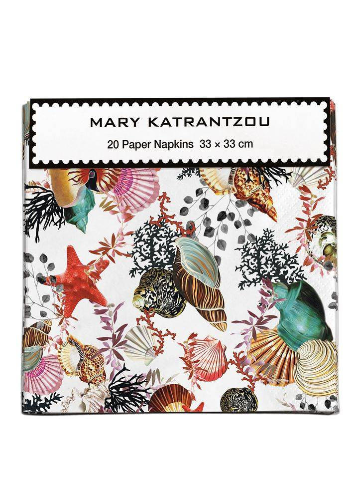 Museums & Galleries - Seashells 20 Pkt - Paper Napkins