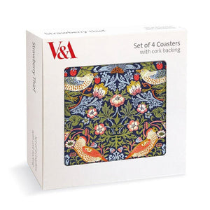 Museums & Galleries - Strawberry Thief 4 Pkt - Coasters