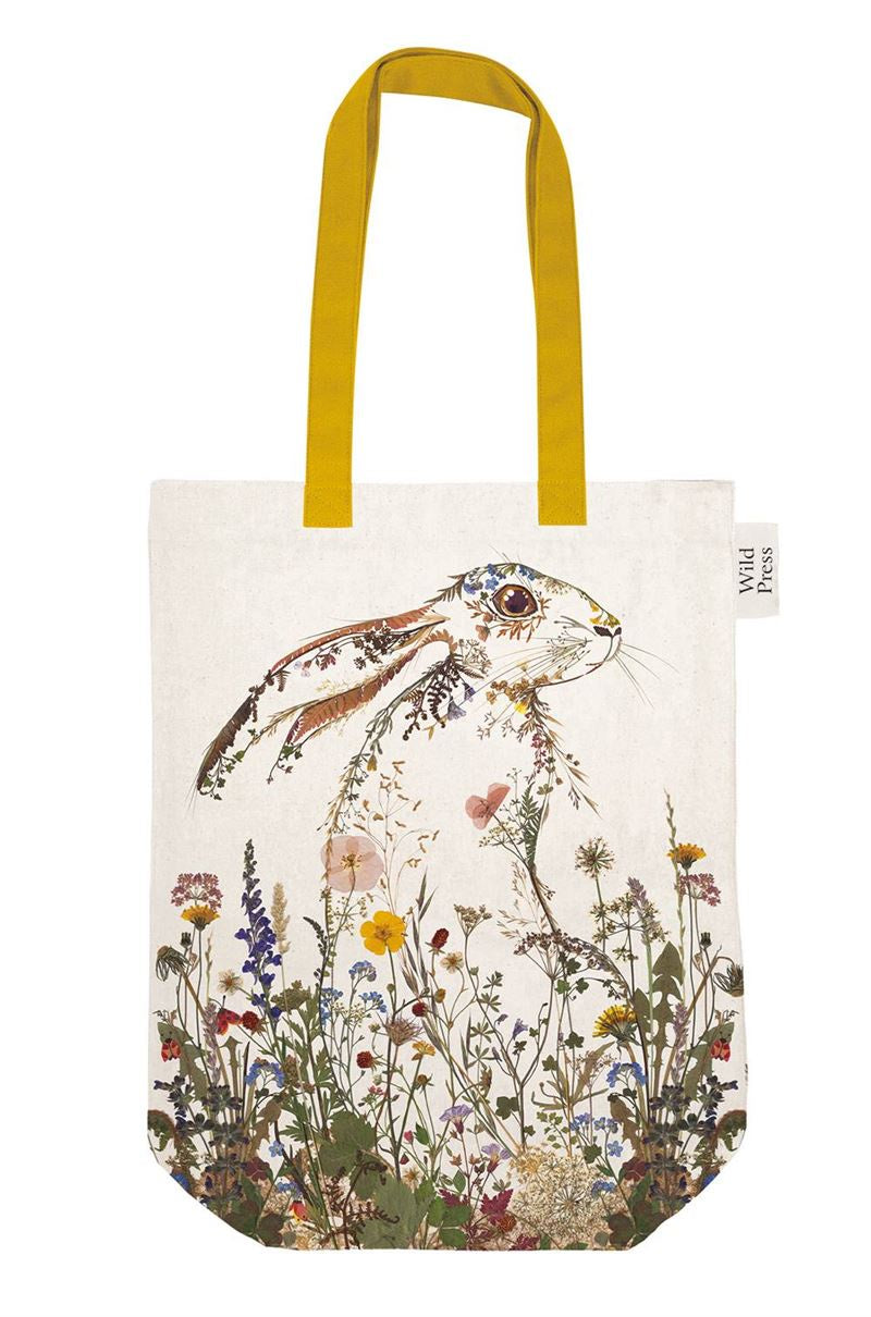 Museums & Galleries - Wildflower Hare - Tote Bag organic canvas cotton Tote