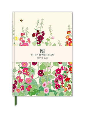 Museums & Galleries - Hollyhocks - 2027 A5 Desk Diary