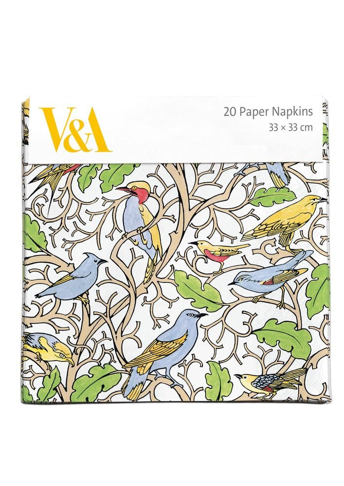 Voysey Birds 20 Pkt - Paper Napkins