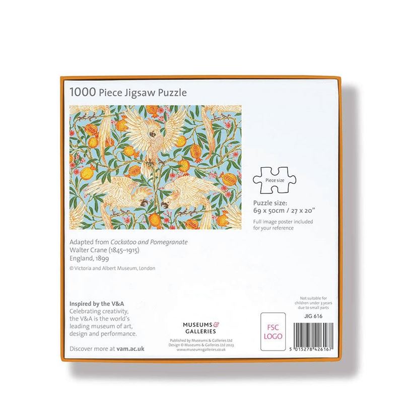 Museums & Galleries - Cockatoo & Pomegranate 1000 Pce - Jigsaw Puzzles