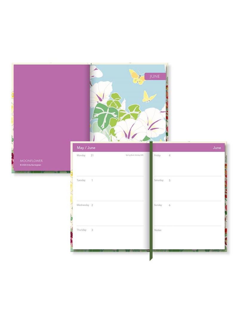 Museums & Galleries - Hollyhocks - 2027 A5 Desk Diary