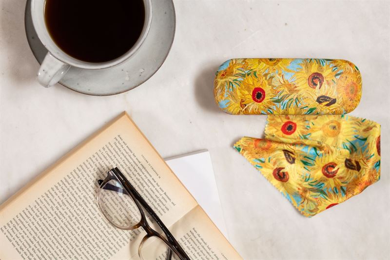 Vase With Twelve Sunflowers - Eyeglass Case