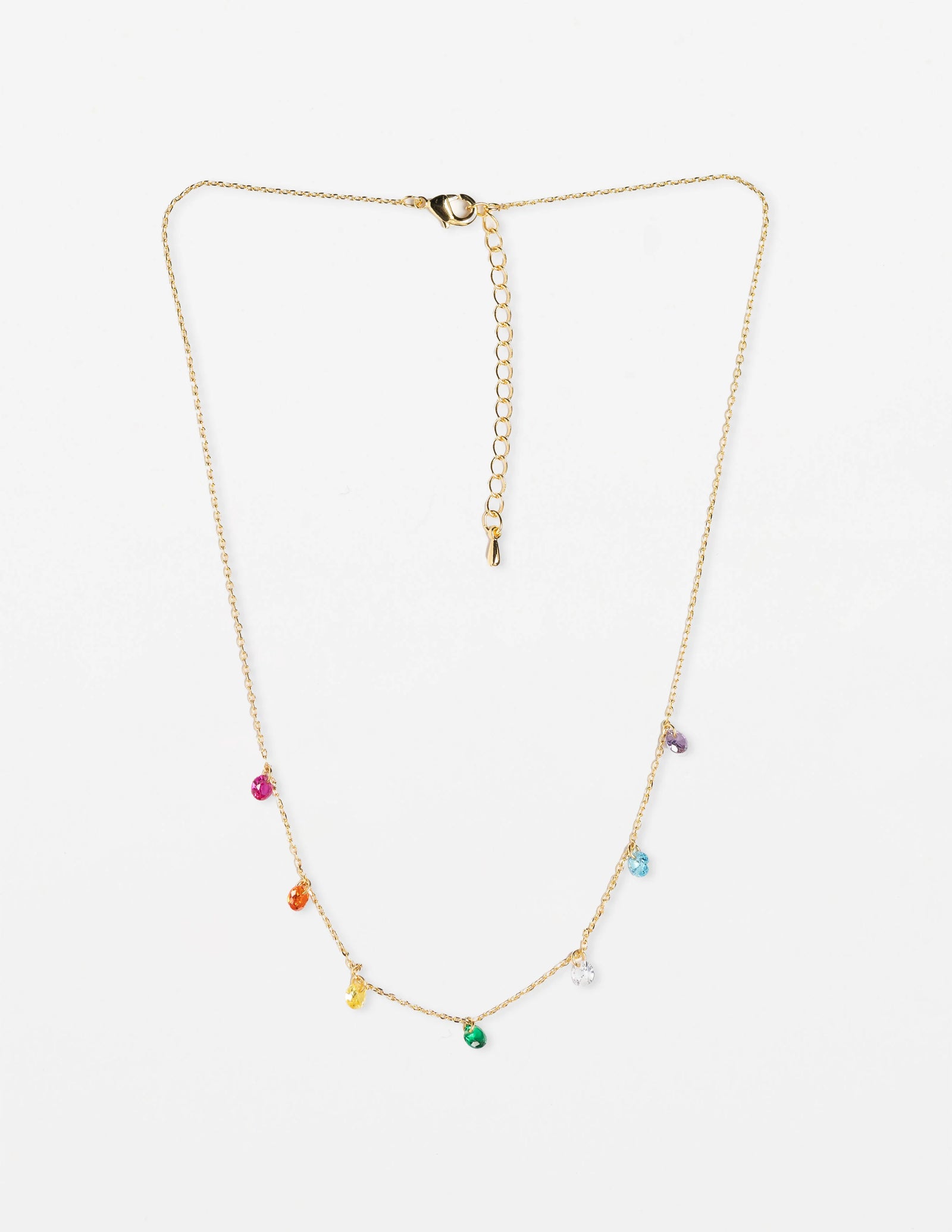 Stella + Gemma NECKLACE RAINBOW BEADS - GOLD