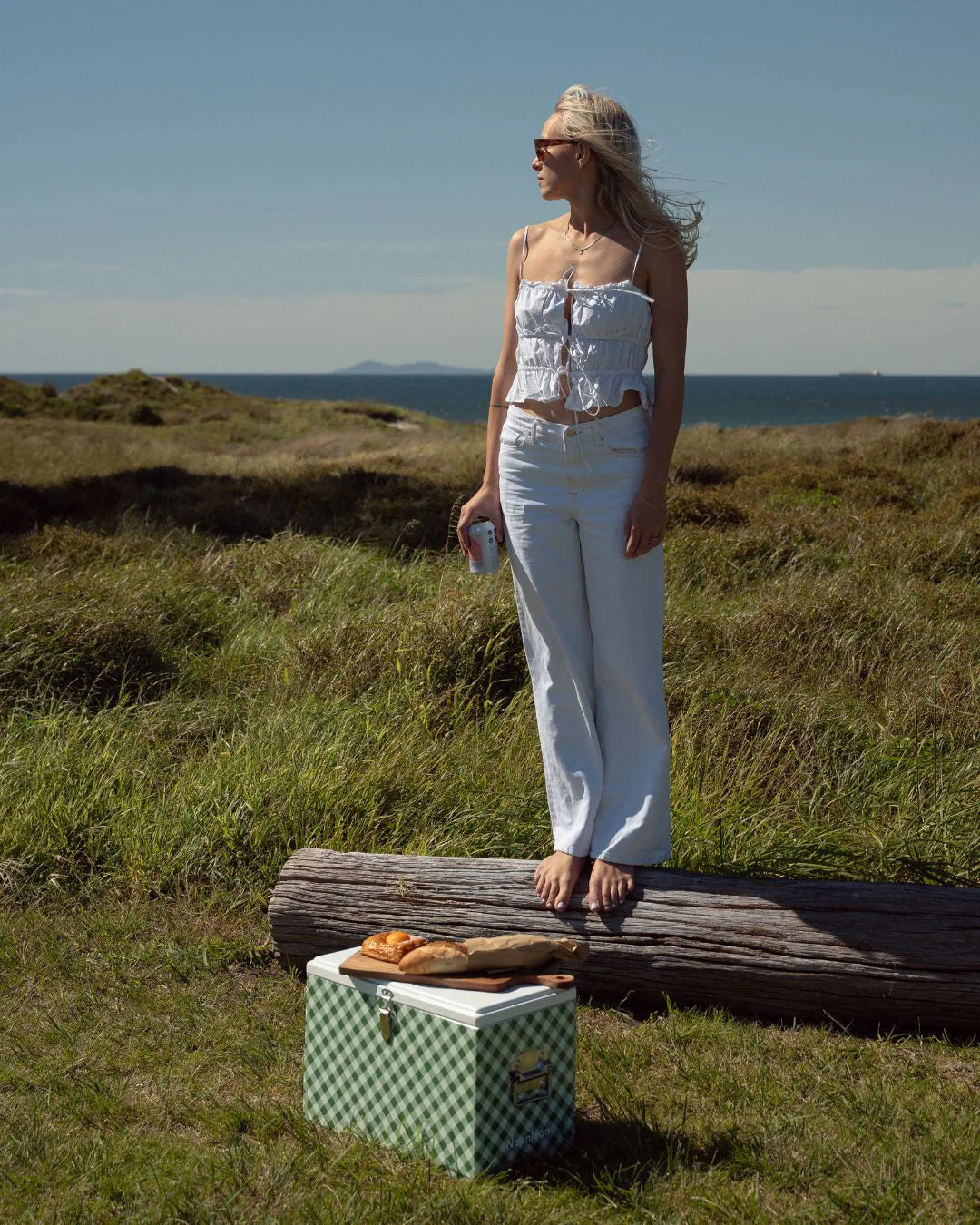 Napoleon Goods Chilly Bin - Avocado Gingham