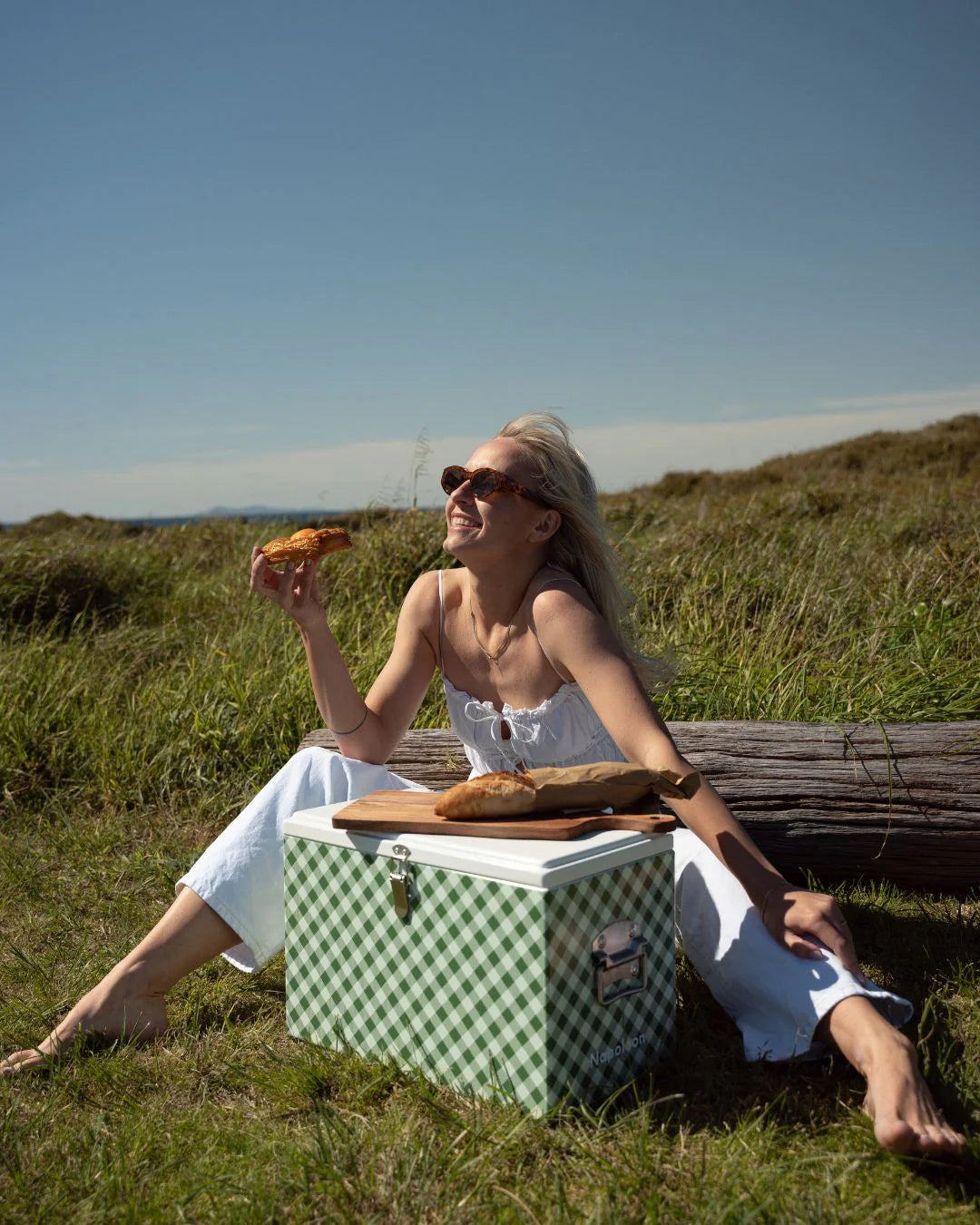 Napoleon Goods Chilly Bin - Avocado Gingham