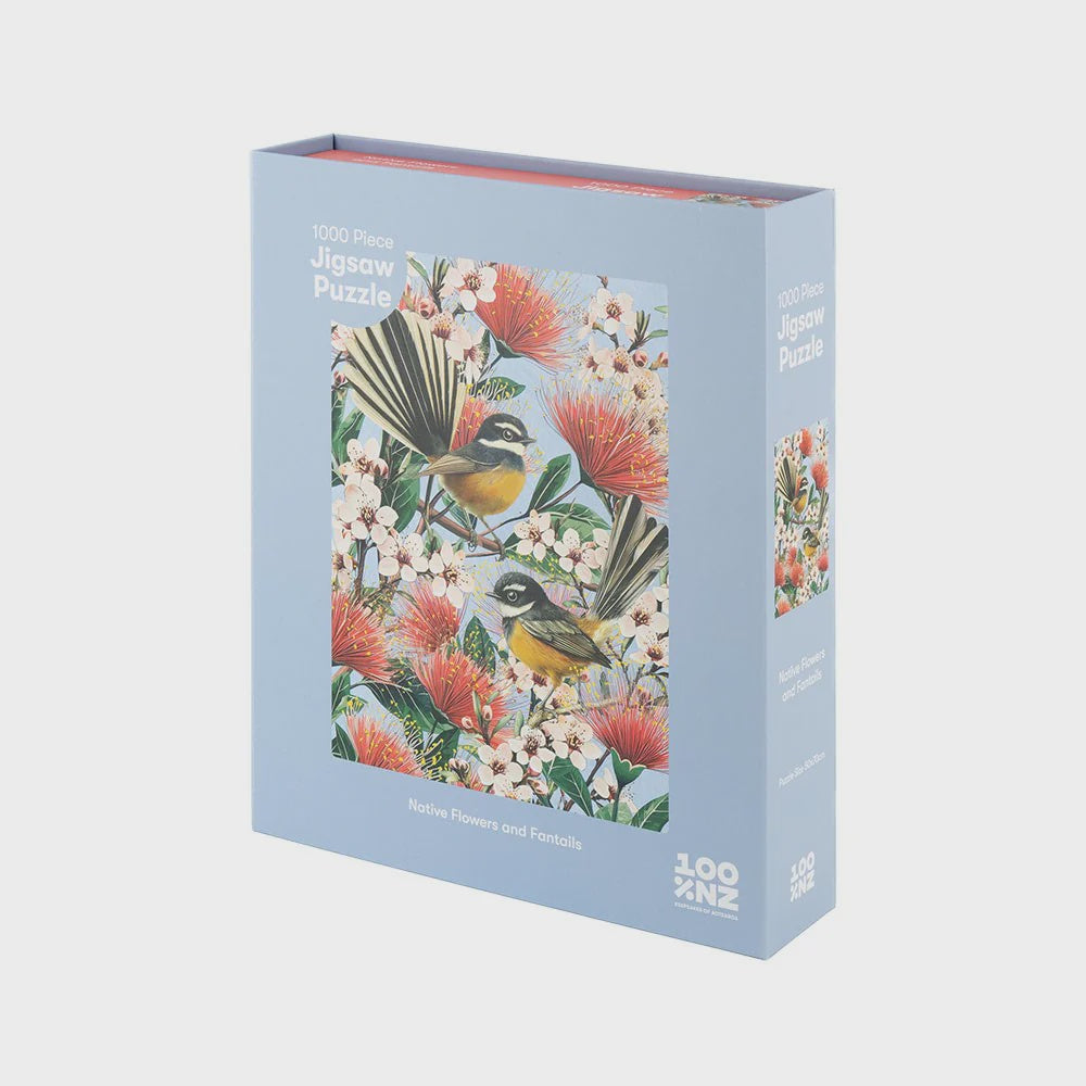 Native Flowers and Chatty Fantails Jigsaw Puzzle