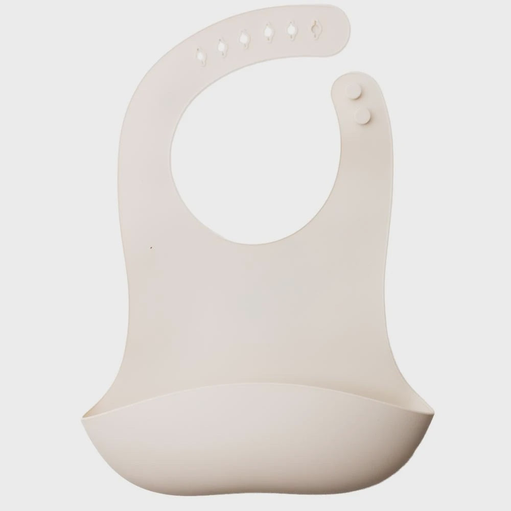 Nestling Silicone Bib - Oat