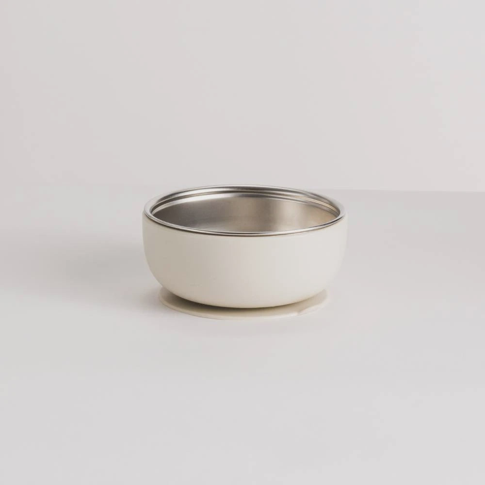Nestling Stainless Steel Suction Bowl - Oat