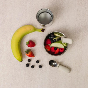 Nestling Baby Cutlery Set - Oat