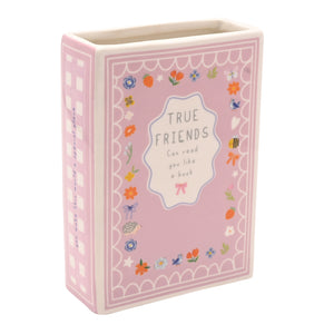 Nibble Distributors Love Life book vase - Friends