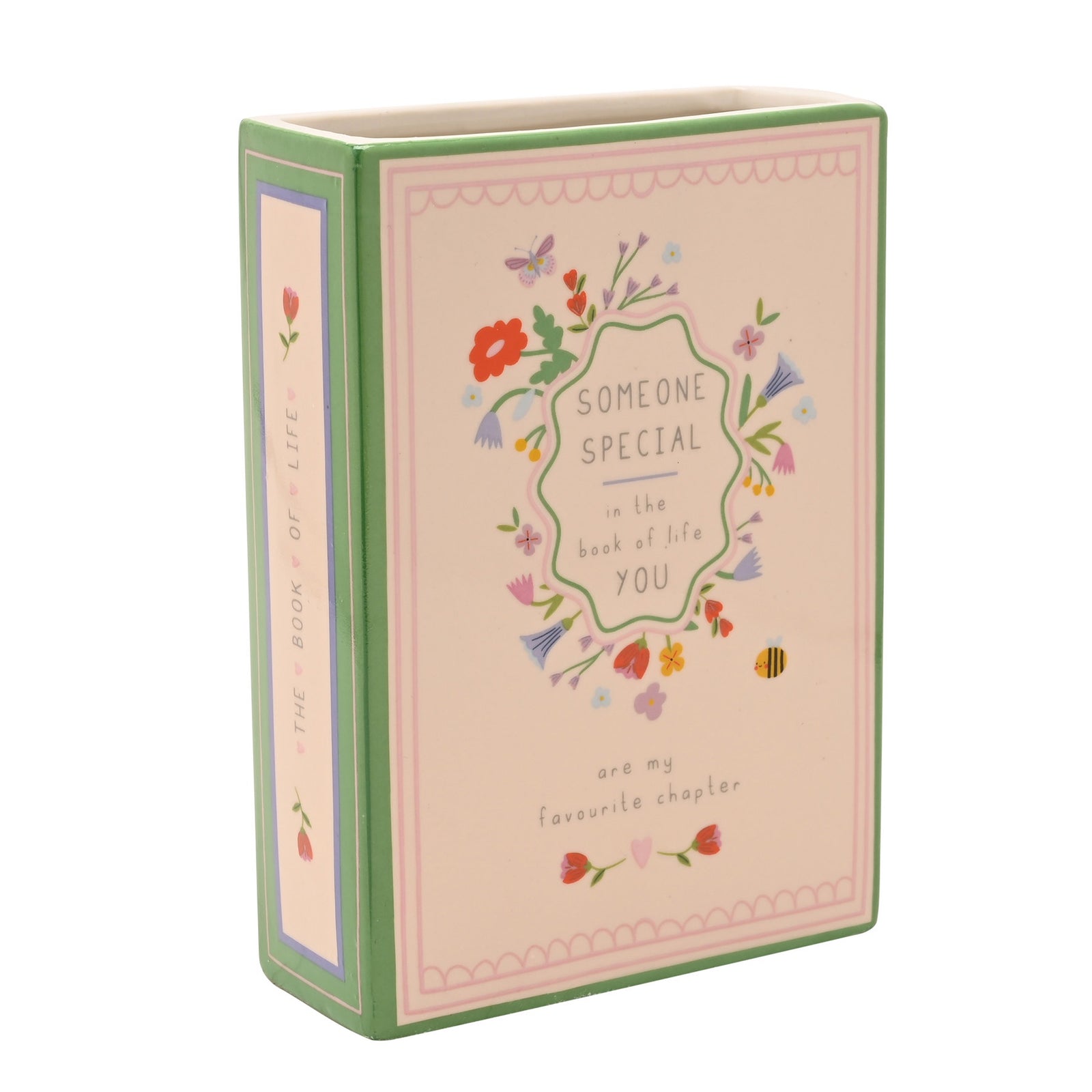 Nibble Distributors Love Life book vase - Someone Special