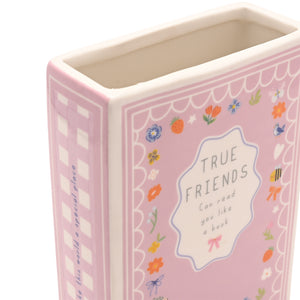 Nibble Distributors Love Life book vase - Friends