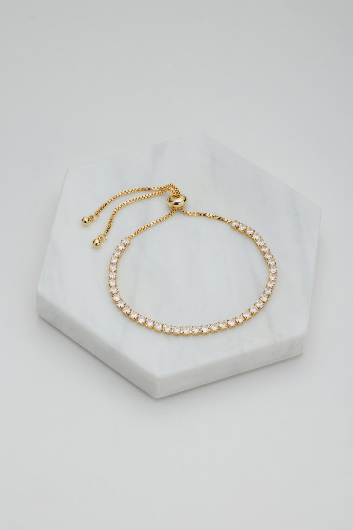 ZAFINO Nikki Tennis Metal Bracelet - Gold