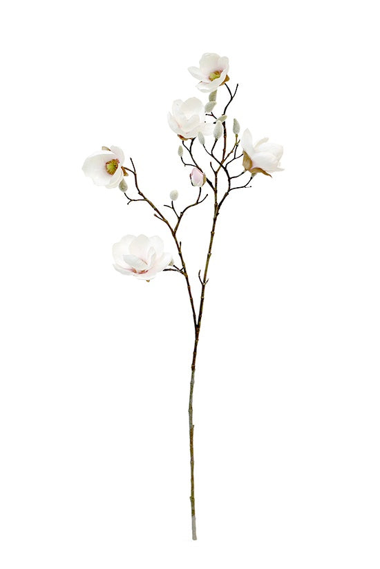 Noble Magnolia Spray White/Pink 78cm