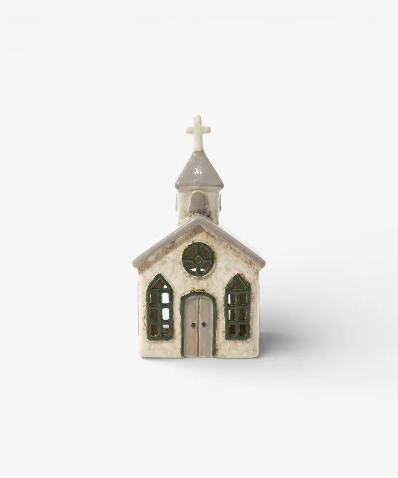 French Country Collections Nordgard Chapel Church Tealight Houses