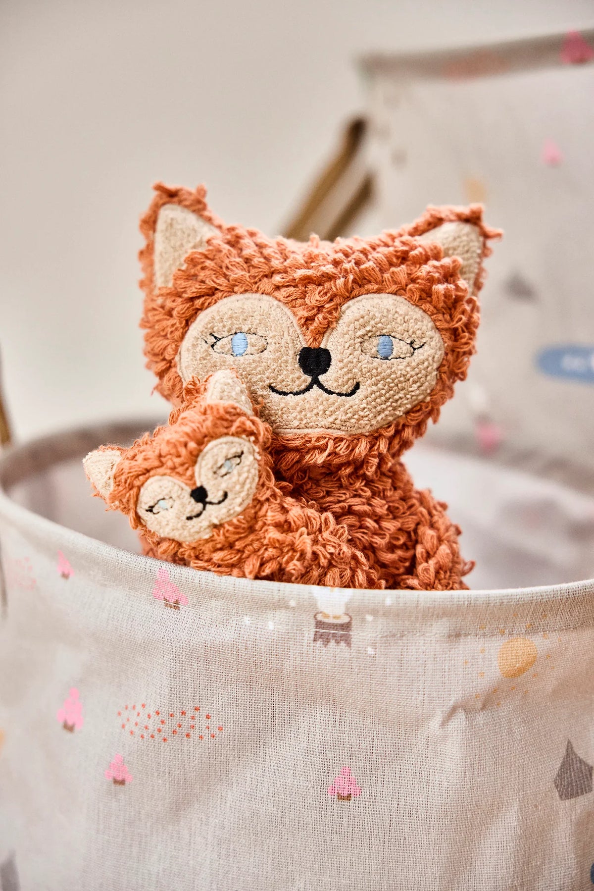 OYOY Frida & Baby Felix Fox - Caramel