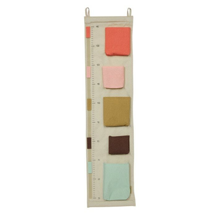 OYOY Saga Growth Chart Storage - Rose Kids Room Deco