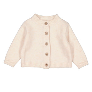 Burrow & Be Oakley Cardigan - Ivory Blush