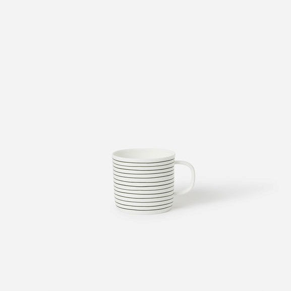 Citta Stripe Coffee Cup - Olive/White
