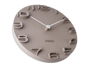 Karlsson On The Edge Wall Clock - Warm Grey