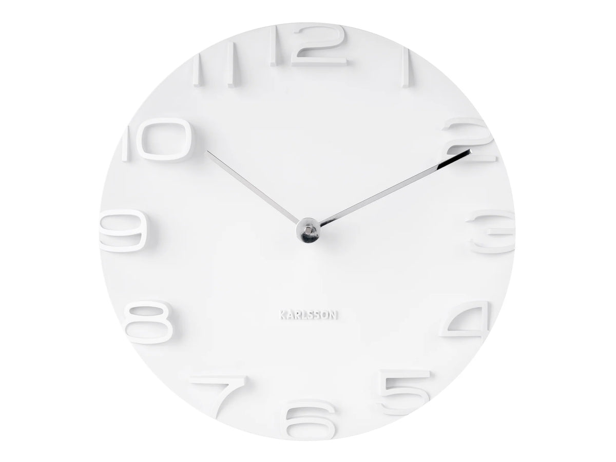 KARLSSON On The Edge Wall Clock White