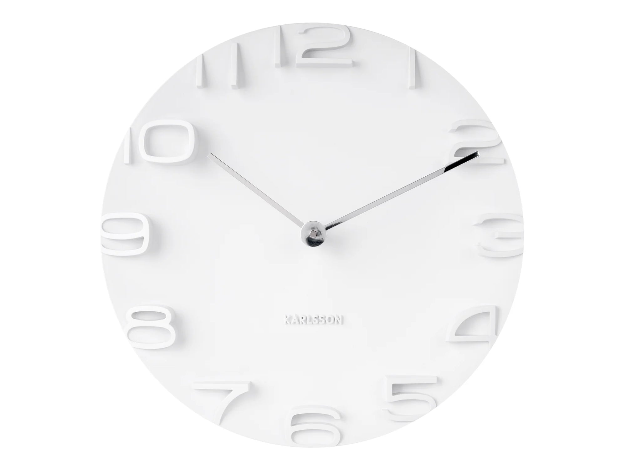 KARLSSON On The Edge Wall Clock White