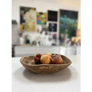 Organic Teak Serving Bowl Round - UW220171 Fox&Bear