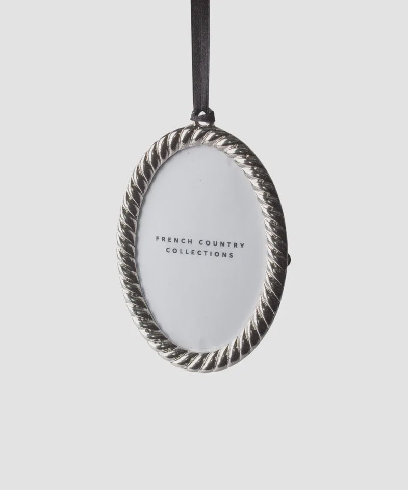 French Country Collections Oval Rope Design Hanging Photo Frame