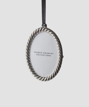 French Country Collections Oval Rope Design Hanging Photo Frame