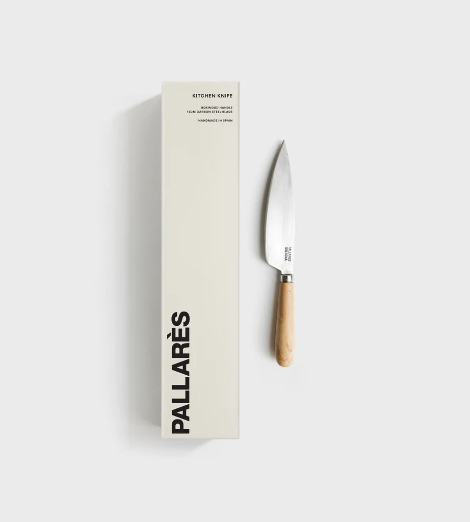Pallares Box Wood 13cm Carbon Steel Knife- Best Abroad
