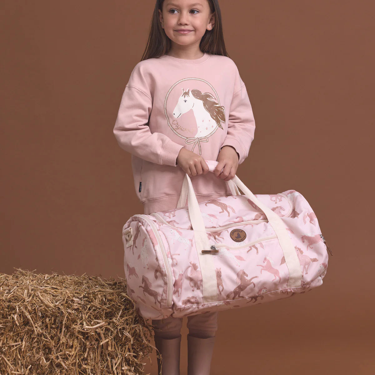 CRYWOLF CHILD PACKABLE DUFFEL Blush Ponies