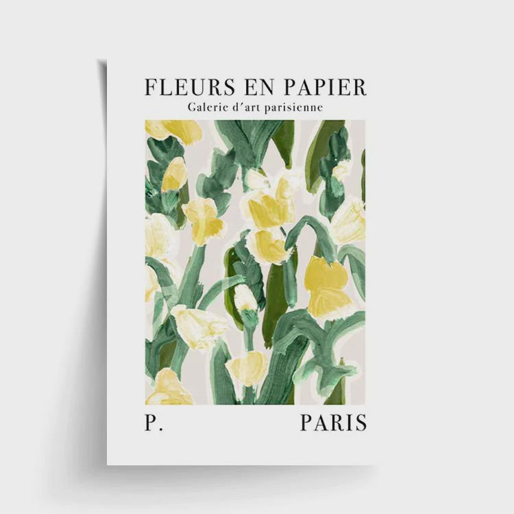 Papier HQ A2 Print Unframed - Fleurs en Papier