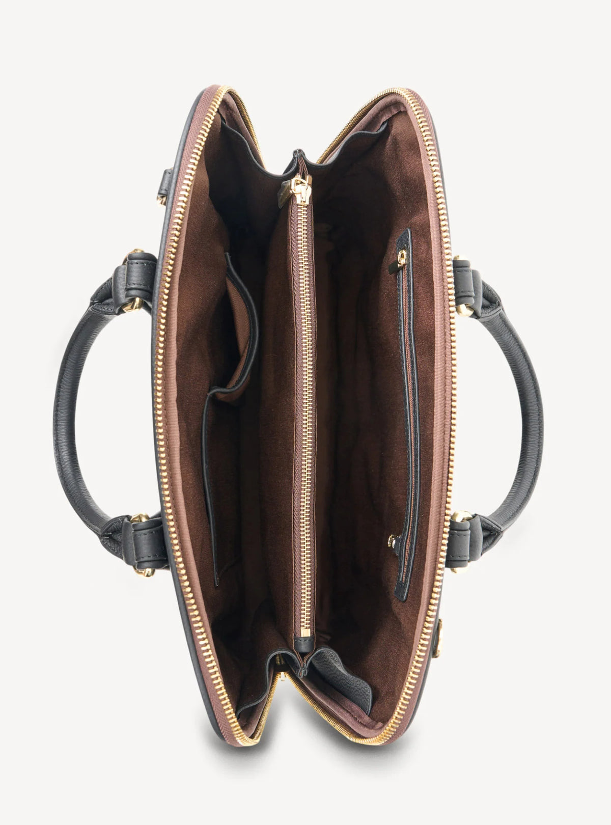 SABEN Parker Briefcase - Cacao Leather Work Bag