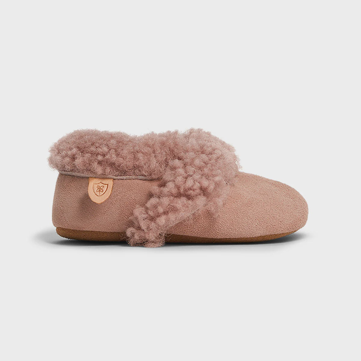 Pretty Brave Baby Cosy Mom Dusky Pink Sheepskin Shoes